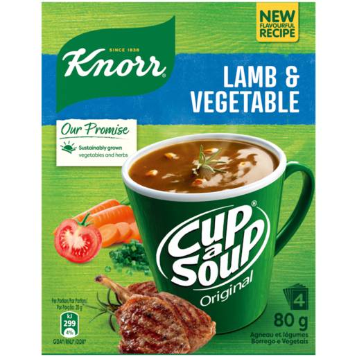 Knorr Cup-a-Soup Lamb And Vegetable Instant Soup 80g